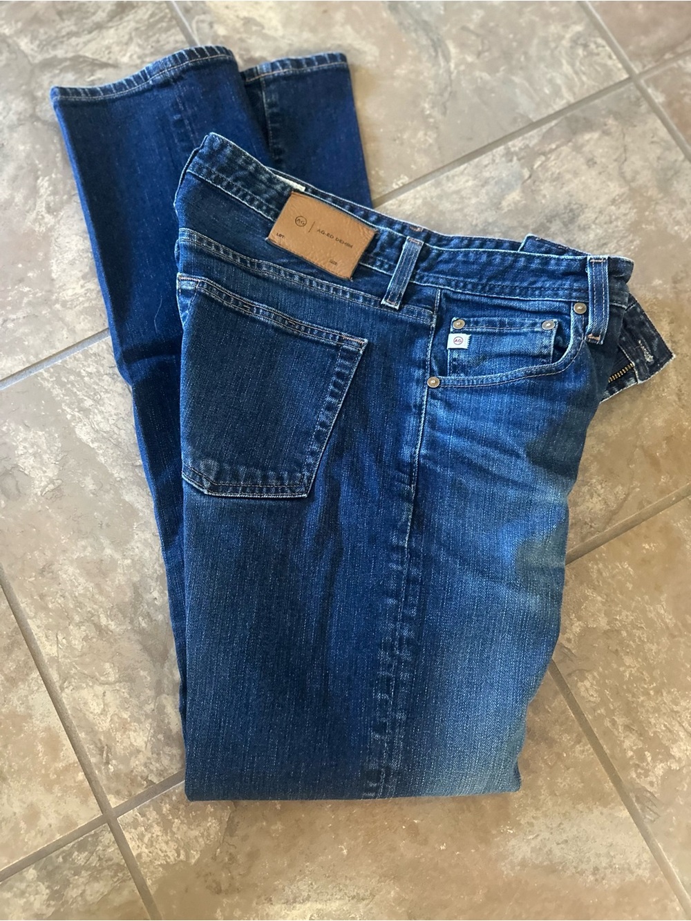 Ag Adriano Goldschmied Men's Indigo Straight Jeans